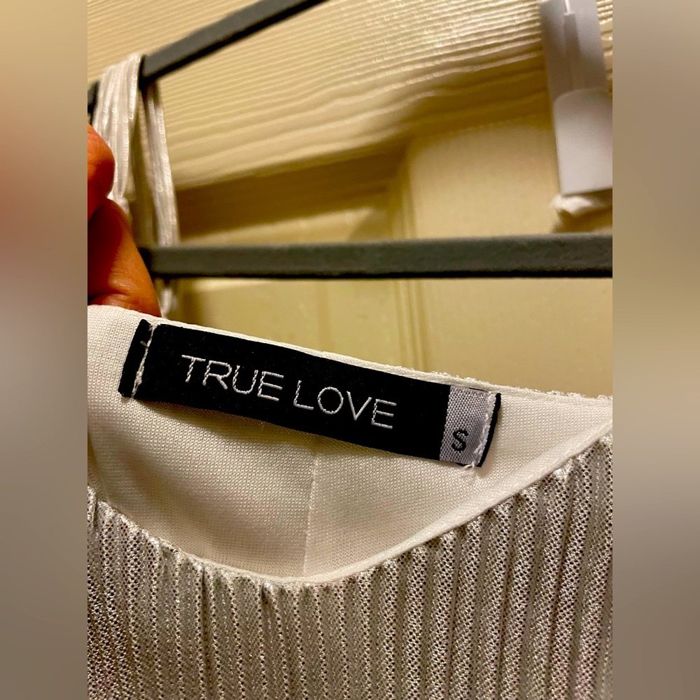 TRUE LOVE Silver Dress Size S.  Cocktail dress Mini Dress